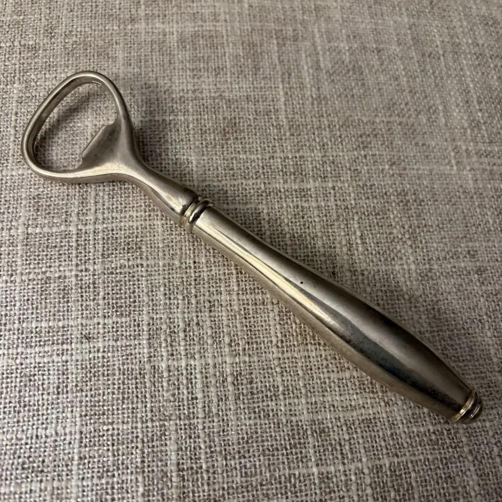 Vintage Nautica Silver Bottle Opener | Classic Barware Accessory